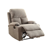 32" Gray Linen Recliner - Homeroots - Flyclothing LLC