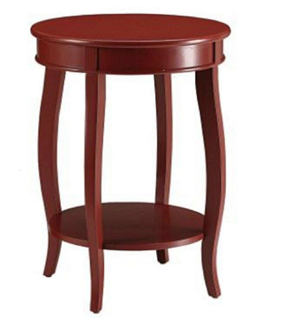 Pop Of Color Red Finish Side Table - Homeroots - Flyclothing LLC
