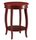 Pop Of Color Red Finish Side Table - Homeroots - Flyclothing LLC