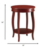 Pop Of Color Red Finish Side Table - Homeroots - Flyclothing LLC
