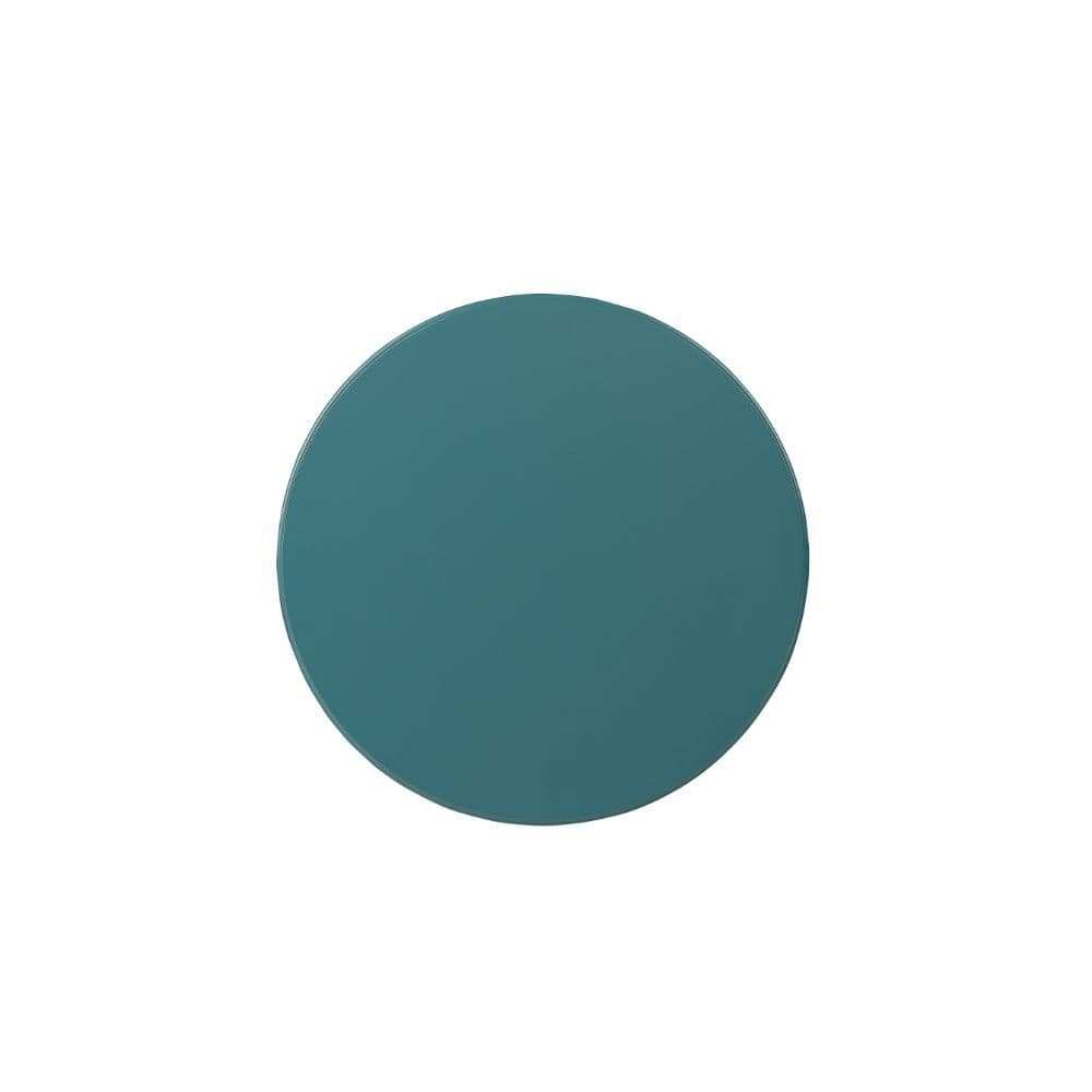 Fun Teal Wood Pedestal End Table - Homeroots - Flyclothing LLC