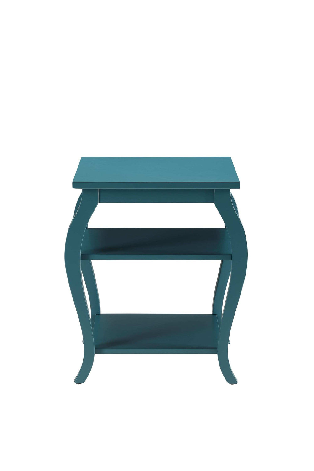 Pop Of Color Bow Leg Square End Or Side Table - Homeroots - Flyclothing LLC