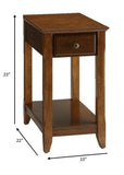 23" Brown Solid Wood End Table - Homeroots