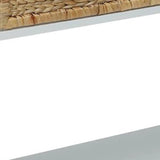 44" White Solid Wood Console Table And Drawers - Homeroots - Flyclothing LLC