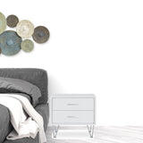 20" White Nightstand With Manufactured Wood Top - Homeroots - Flyclothing LLC