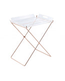 Modern Clear Acrylic Copper Tray Table - Homeroots - Flyclothing LLC