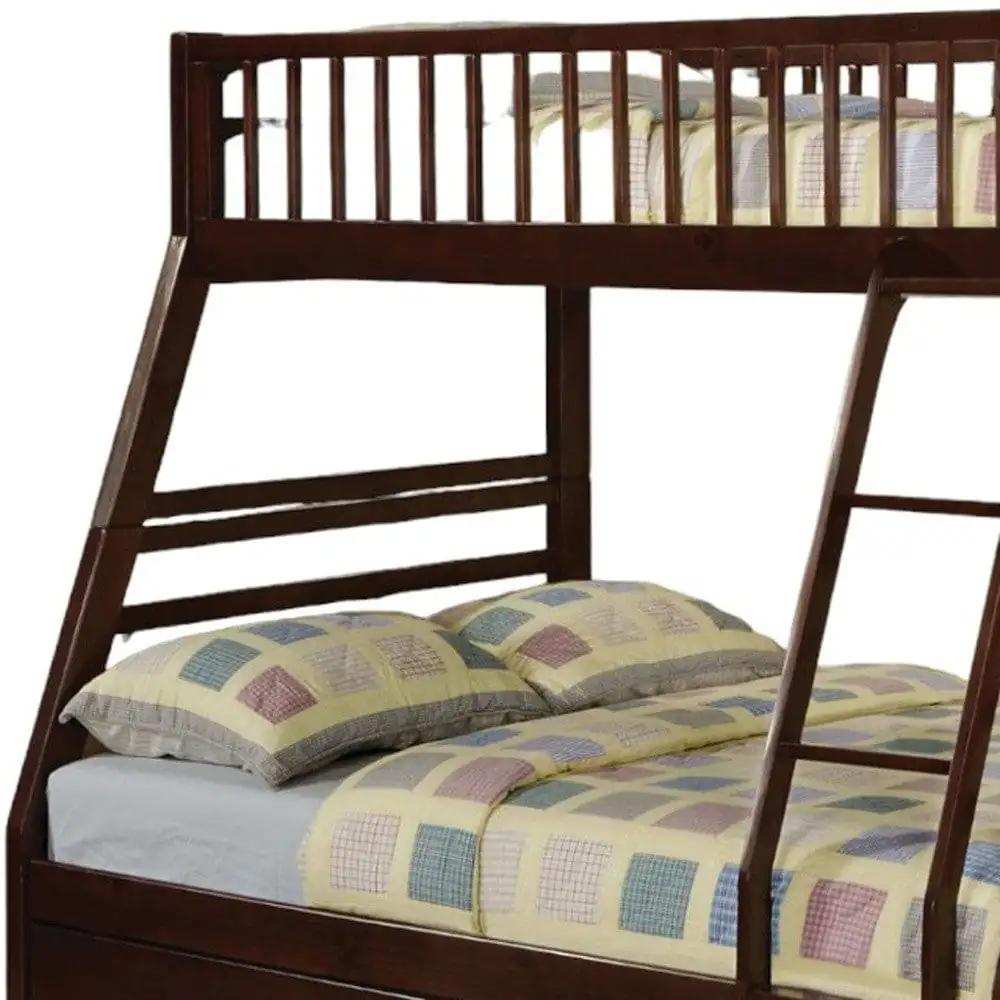 Espresso Full Transitional Bunk Bed - Homeroots - Flyclothing LLC