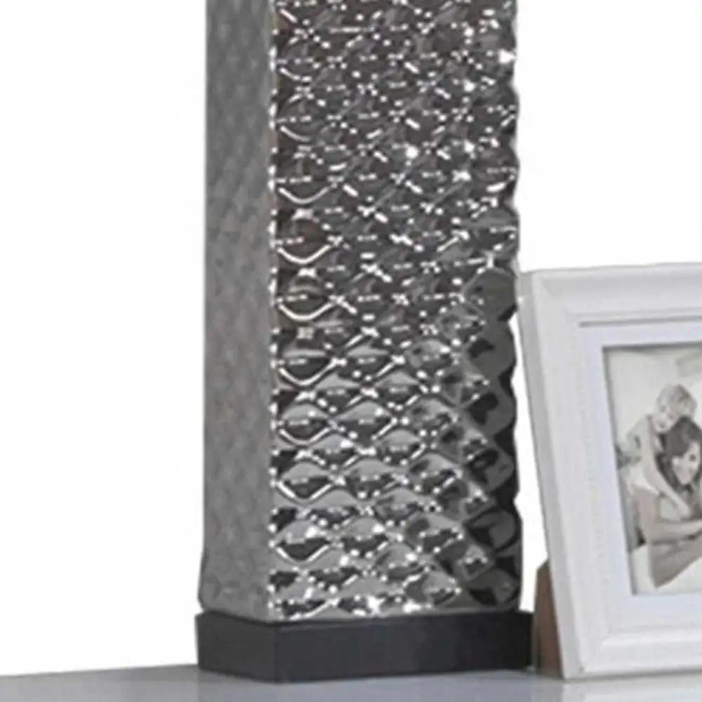 23" White Two Drawers Mirrored Nightstand - Homeroots - Flyclothing LLC