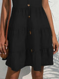 V-Neck Sleeveless Mini Dress - Trendsi - Flyclothing LLC