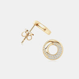 925 Sterling Silver Inlaid Moissanite Stud Earrings - Trendsi - Flyclothing LLC