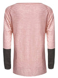 Full Size Striped Quarter Button Long Sleeve T-Shirt - Trendsi - Flyclothing LLC