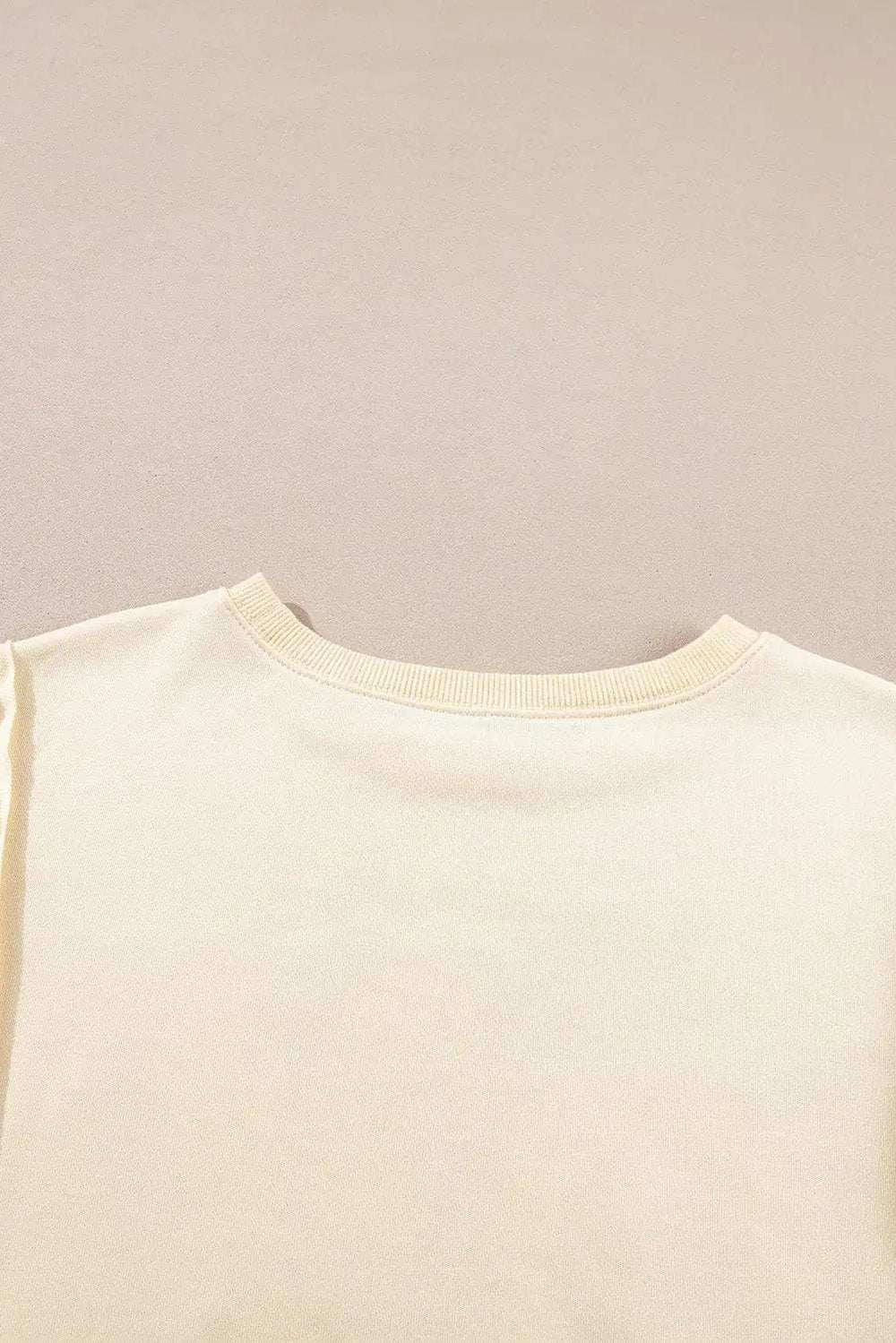 LOVE Patch Round Neck Sweater - Trendsi - Flyclothing LLC