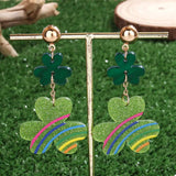 Lucky Clover Dangle Earrings - Trendsi - Flyclothing LLC