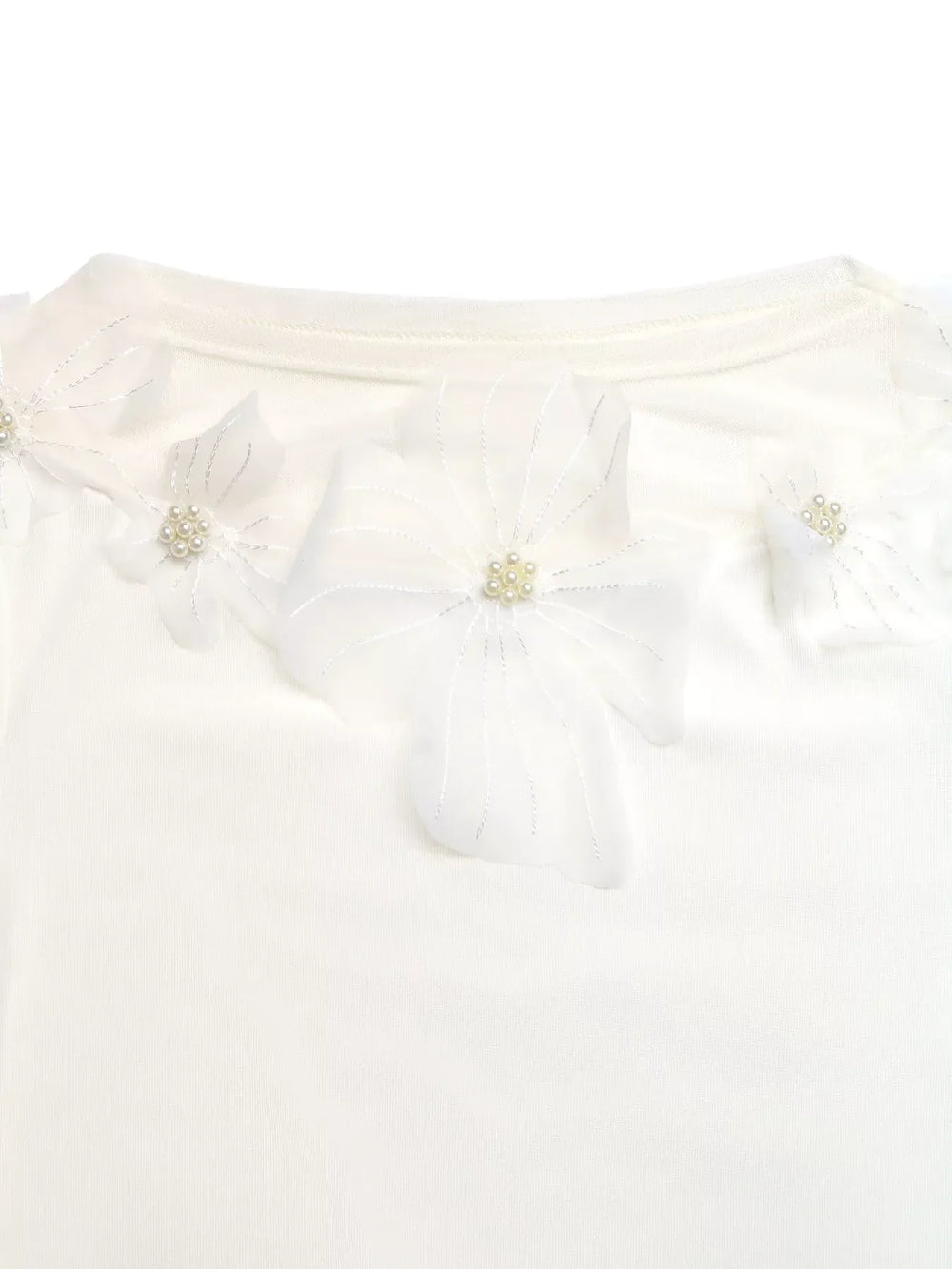 Floral Applique Long Sleeve T-Shirt - Trendsi - Flyclothing LLC