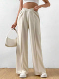 Elastic Waist Wide Leg Pants - Trendsi - Flyclothing LLC