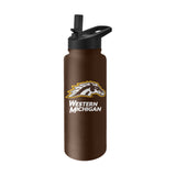 Western Michigan 34oz Logo Quencher Bottle - Logo Brands - Flyclothing LLC