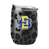 South Dakota Leopard 16oz Black Powdercoat Curved Beverage - Logo Brands - Flyclothing LLC