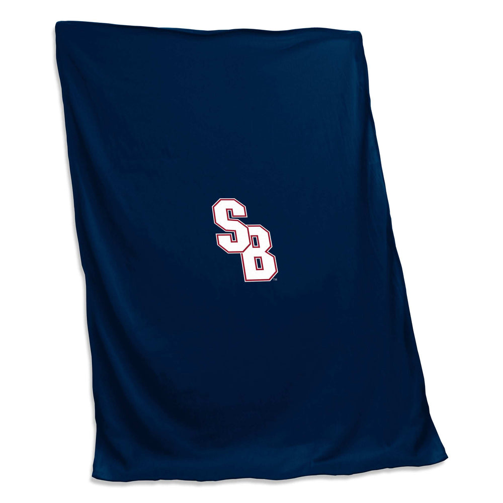 Stony Brook Navy Screened Sweatshirt Blanket - Logo Brands - Flyclothing LLC