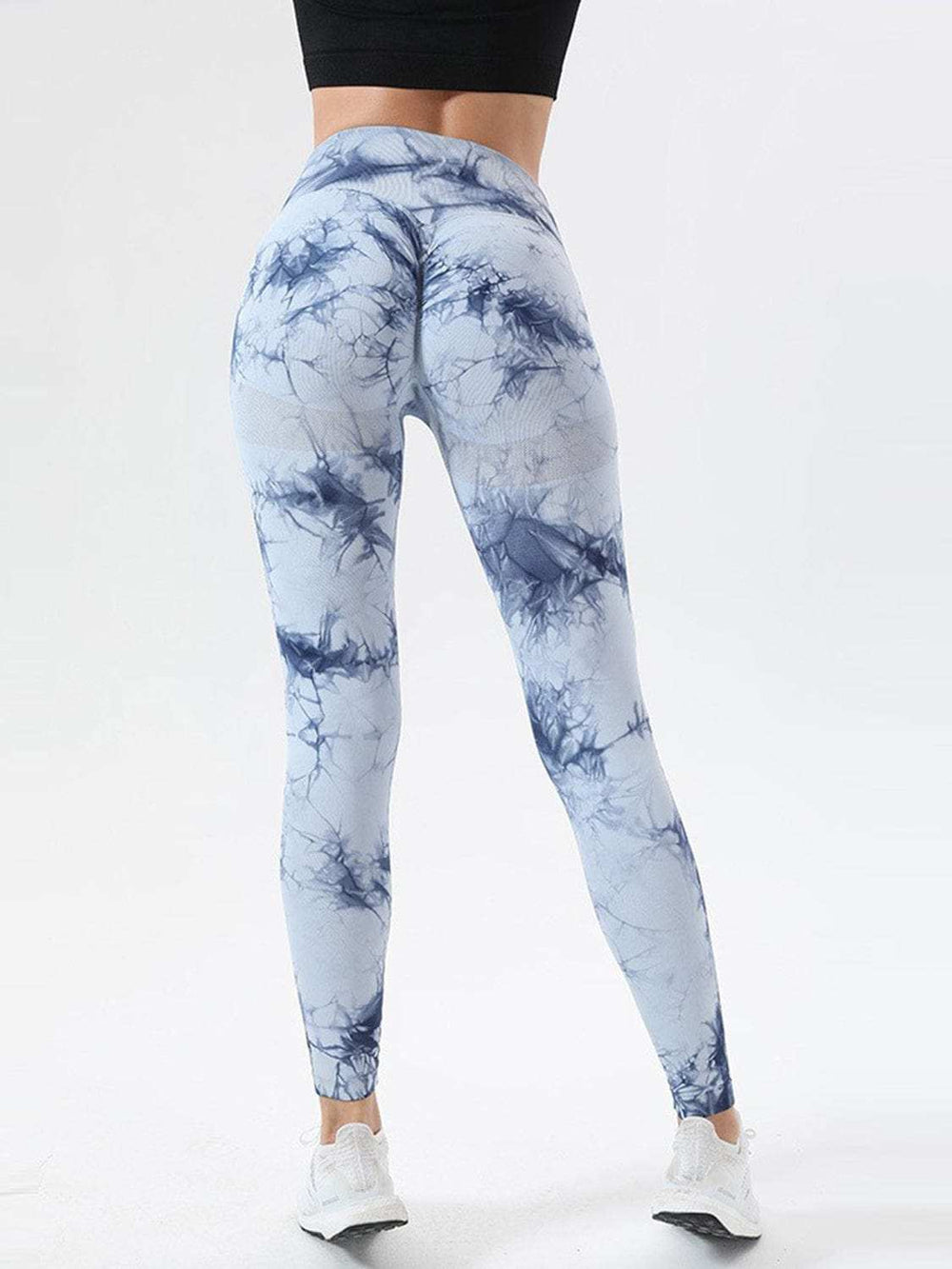 Tie-Dye High Waist Active Leggings - Trendsi - Flyclothing LLC