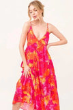 And The Why Floral Tiered Maxi Cami Dress with Pockets - Trendsi - Flyclothing LLC