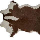 2' X 3' Brown and White Cowhide Hand Woven Area Rug - Homeroots - Flyclothing LLC