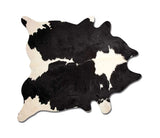 Black And White Cowhide Animal Print Area Rug - Homeroots - Flyclothing LLC