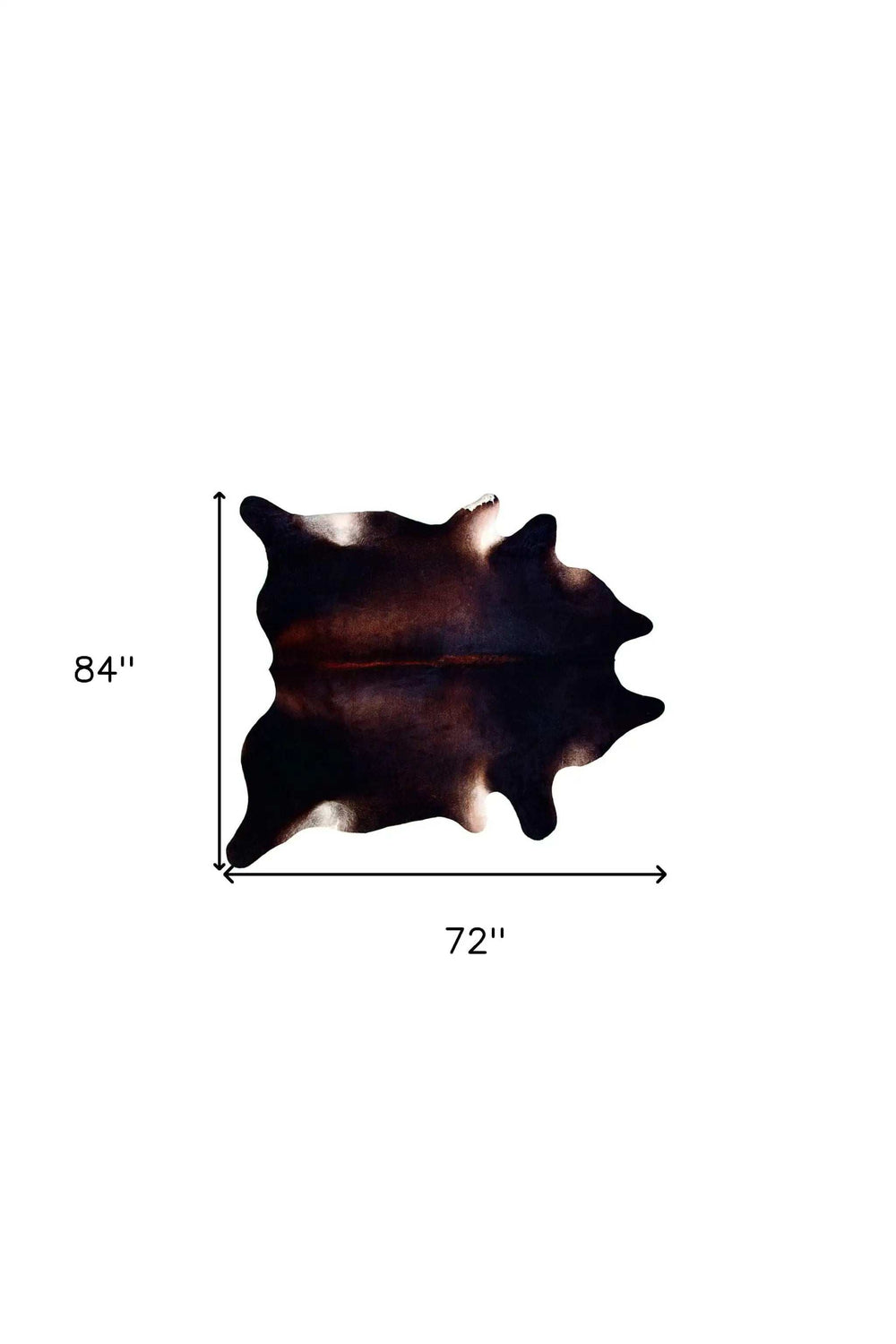 6' X 7' Black and White Cowhide Area Rug - Homeroots - Flyclothing LLC