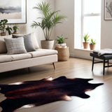 6' X 7' Black and White Cowhide Area Rug - Homeroots - Flyclothing LLC