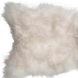 2' X 3' White Natural Wool Long-Haired Sheepskin Area Rug - Homeroots - Flyclothing LLC