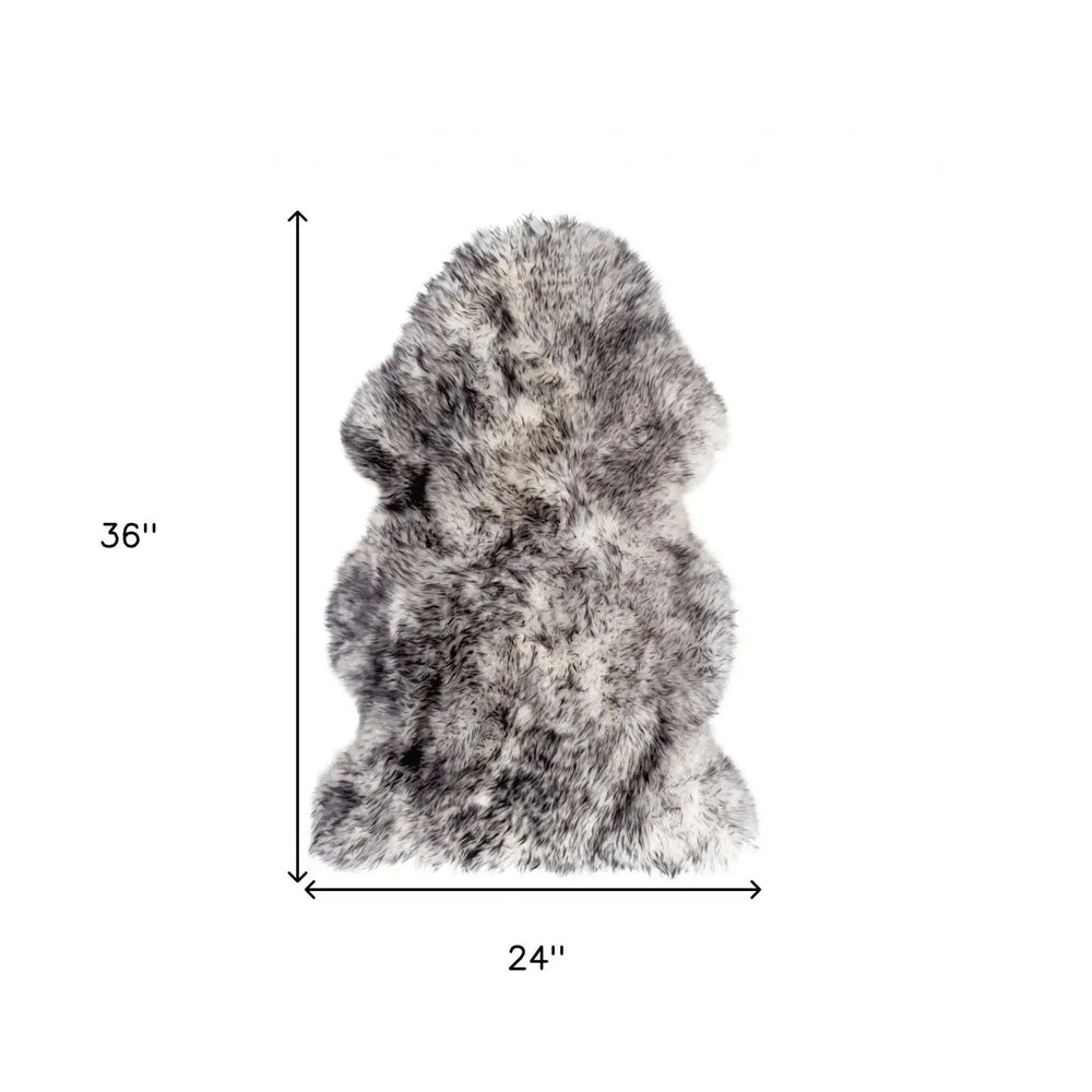 Gradient Grey Animal Print Area Rug - Homeroots - Flyclothing LLC