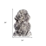 Gradient Grey Animal Print Area Rug - Homeroots - Flyclothing LLC