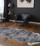 Grey Animal Print Area Rug - Homeroots - Flyclothing LLC