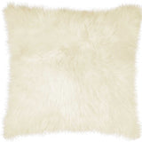 18" Natural Sheepskin Throw Pillow - Homeroots - Flyclothing LLC