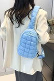 Quilted Nylon Crossbody Bag - Trendsi - Flyclothing LLC