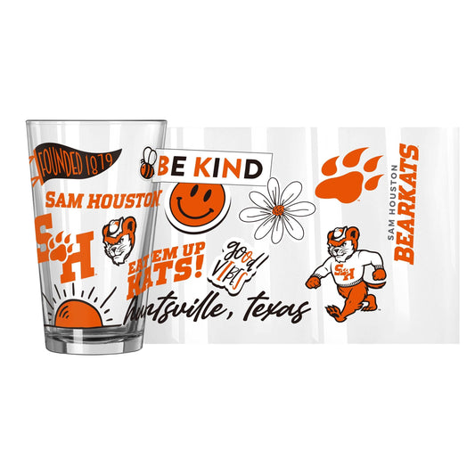 Sam Houston State 16oz Native Pint Glass - Logo Brands - Flyclothing LLC
