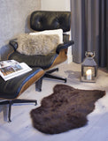 24" X 36" X 1.5" Chocolate Faux Sheepskin - Area Rug - Homeroots - Flyclothing LLC