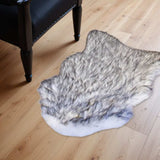 2' X 3' Gray Faux Sheepskin Shag Washable Area Rug - Homeroots - Flyclothing LLC