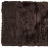 2' X 3' Chocolate Faux Fur Animal Print Area Rug - Homeroots - Flyclothing LLC