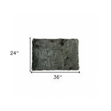 2' X 3' Grey Faux Fur Animal Print Area Rug - Homeroots - Flyclothing LLC