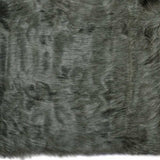 2' X 3' Grey Faux Fur Animal Print Area Rug - Homeroots - Flyclothing LLC