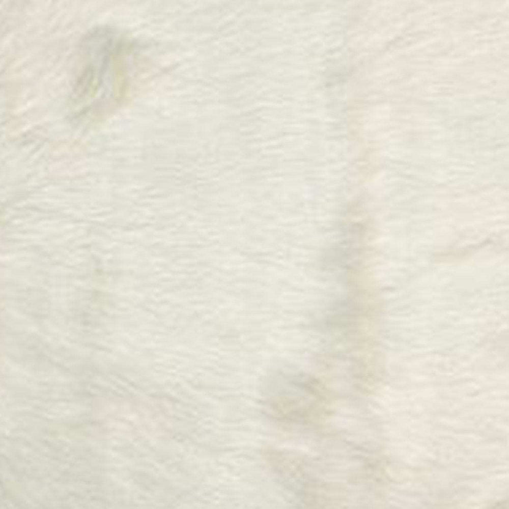 2' X 3' Off White Faux Fur Washable Area Rug - Homeroots - Flyclothing LLC