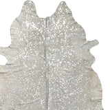72" X 84" Gray And Silver Cowhide - Area Rug - Homeroots - Flyclothing LLC