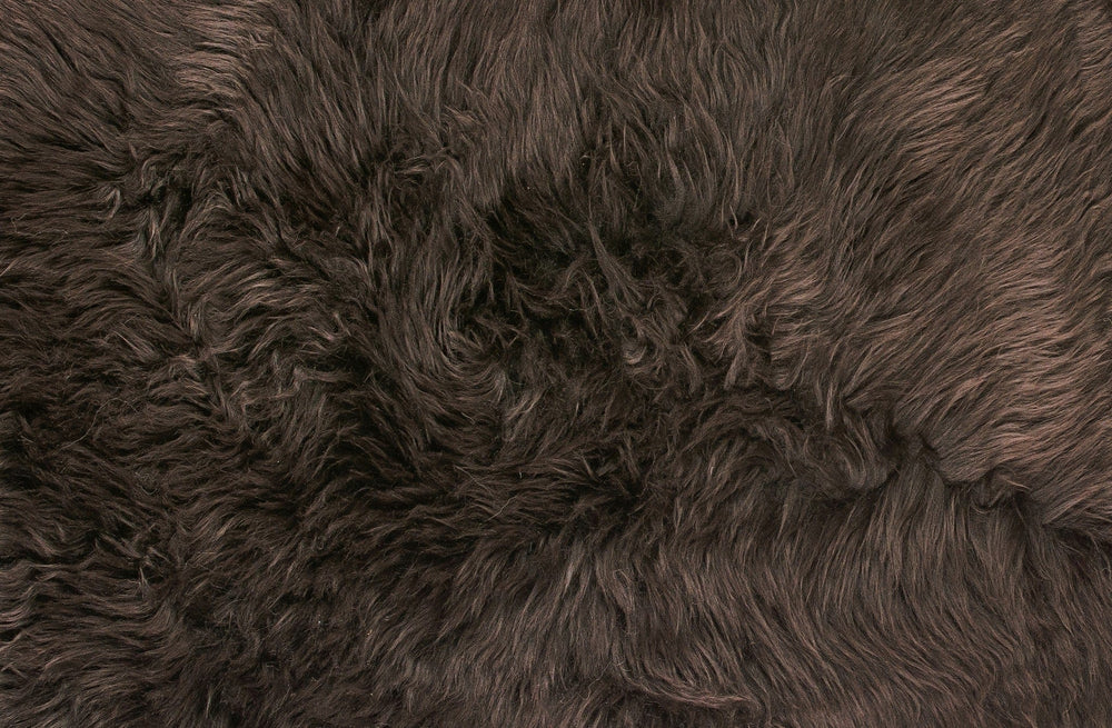 24" X 36" Chocolate Single Sheepskin Area Rug - Homeroots - Flyclothing LLC