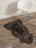 24" X 36" Chocolate Single Sheepskin Area Rug - Homeroots - Flyclothing LLC