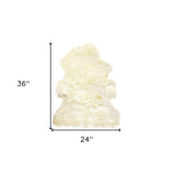 2' X 3' Natural New Zealand Sheepskin Wool Area Rug - Homeroots - Flyclothing LLC