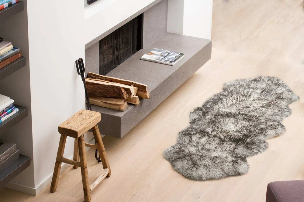 Gradient Grey Animal Print Area Rug - Homeroots - Flyclothing LLC