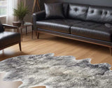 Gradient Grey Animal Print Area Rug - Homeroots - Flyclothing LLC