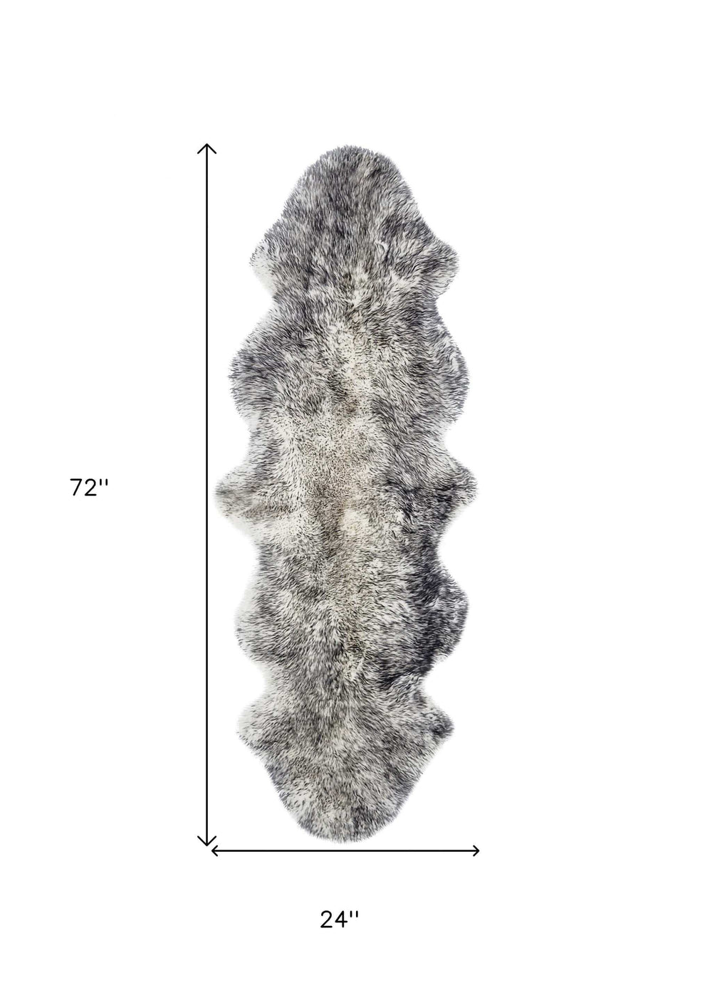 Gradient Grey Animal Print Area Rug - Homeroots - Flyclothing LLC