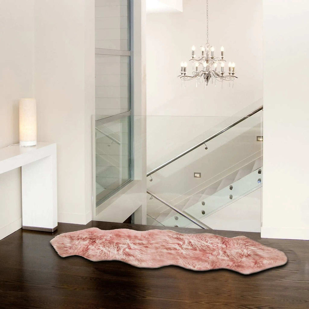 Pink Animal Print Area Rug - Homeroots - Flyclothing LLC