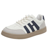 Contrast Round Toe Platform Sneakers - Trendsi - Flyclothing LLC